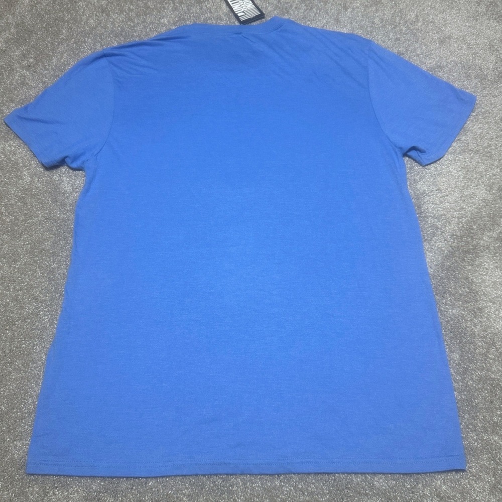 United State of Indiana Mens L Kiss My Bricks Graphic Tee Blue Indy 500 Racing - Picture 2 of 7